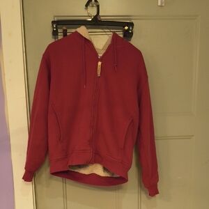 Schmidt Workwear Fushia Hooded Zip-Up Jacket